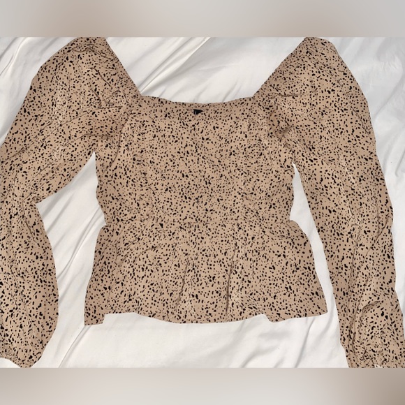 Off the shoulder animal print top. - Picture 2 of 3